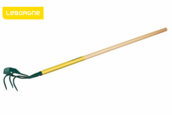 Griffe 3 dents avec grattoir manche bois - LEBORGNE